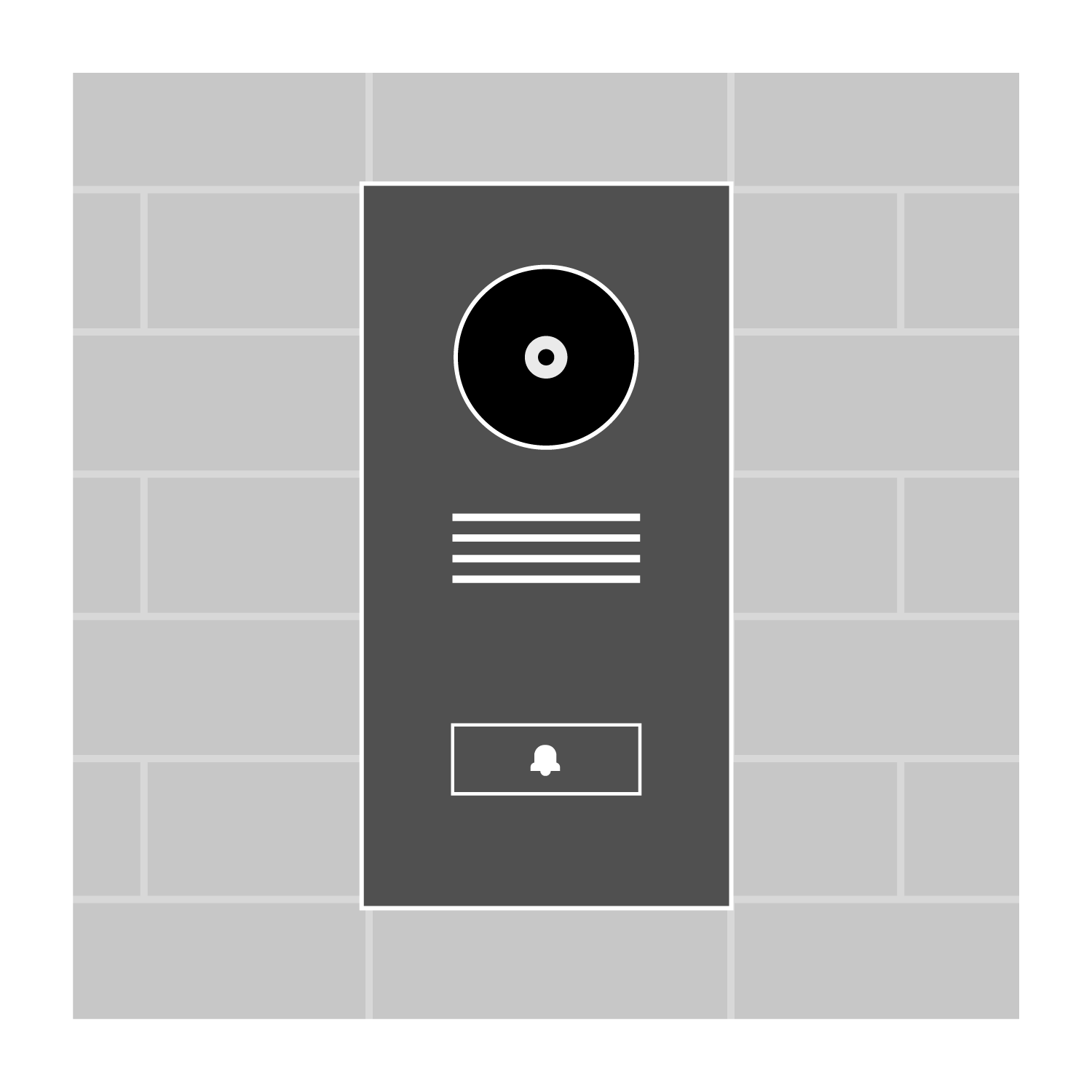  Interphone de porte en saillie