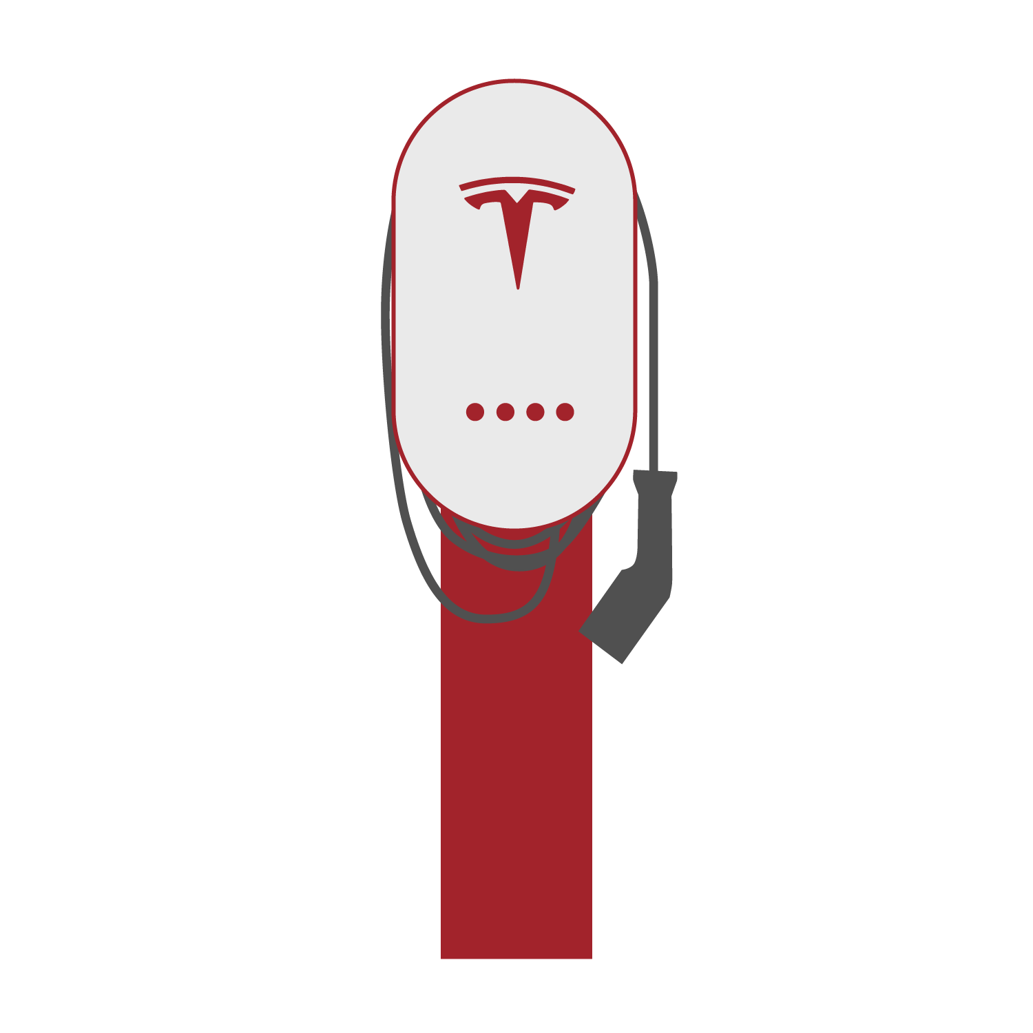  Socle pour borne de recharge VoltStand Tesla