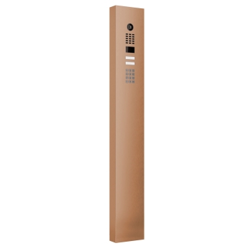Interphone avec Keypad module et support Smart for Two Doorbird D1102KV en aspect bronze