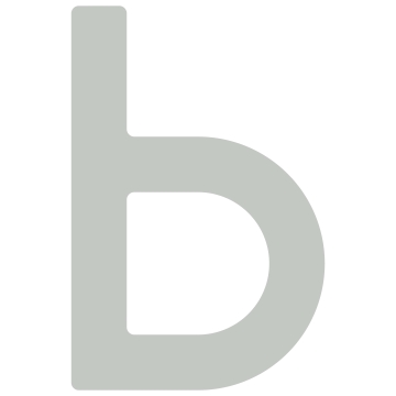 Lettre de maison auto-adhésif "b" - 40 mm en gris clair