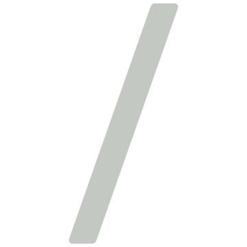 Numéro de maison auto-adhésif "Slash" - 40 mm en gris clair