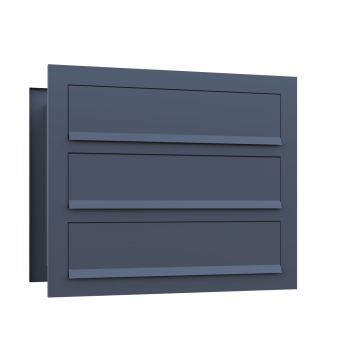 Boîte aux lettres murale traversante Temino for Three en Anthracite