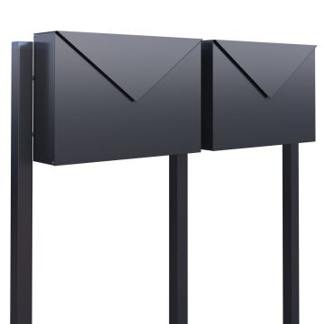 Boîte aux lettres "Letter for Two" en Anthracite