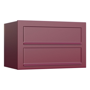 Boite aux Lettres Cube pour deux Rouge