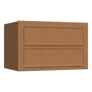 Boite aux Lettres Cube pour deux Rouille