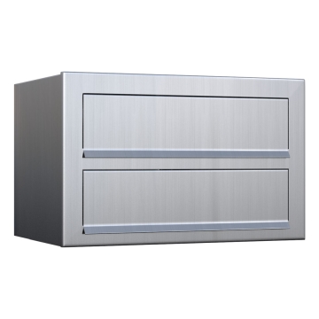 Boite aux Lettres Cube pour deux Inox