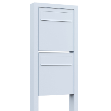 Boîte aux lettres de clôture Latina for Two sur pieds en Blanc