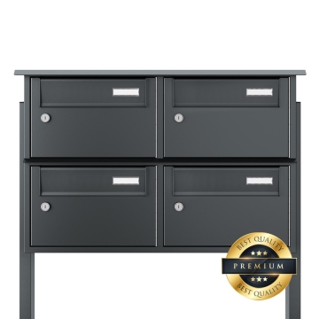 Boîte aux lettres sur pied Armonia for Four en Anthracite