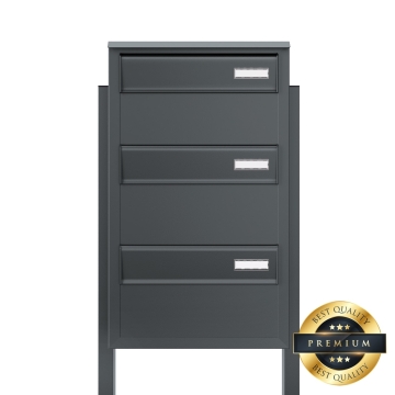 Boîte aux lettres sur pied Oliveto for Three en Anthracite