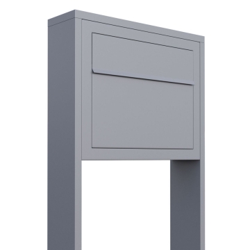 Boîte aux lettres sur pieds Elegance en Gris
