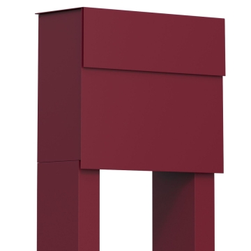 Boîte aux lettres sur pieds Molto Rouge