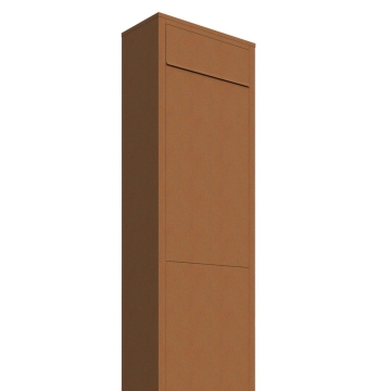 Boîte aux lettres sur pieds Big Box Rouille