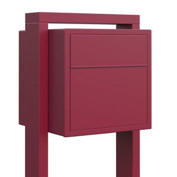 Boîte aux lettres sur pieds Soprano Rouge
