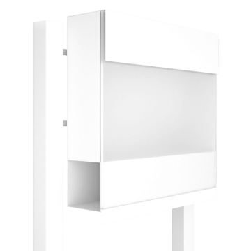 Boîte aux lettres sur pieds Manhattan Special White en Blanc