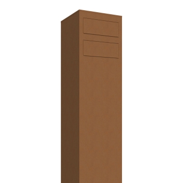 Boîtes aux lettres Monolith pour deux Rouille