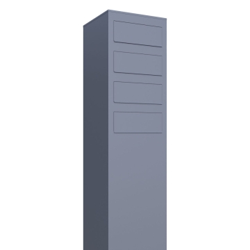 Boîtes aux lettres Monolith pour quatre Grise