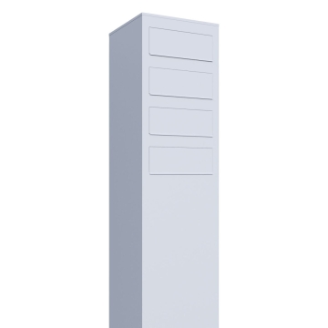 Boîtes aux lettres Monolith pour quatre Blanche