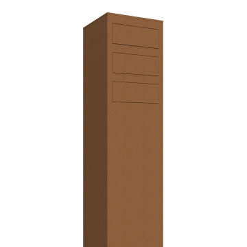 Boîte aux lettres sur pied Monolith for Three en Rouille