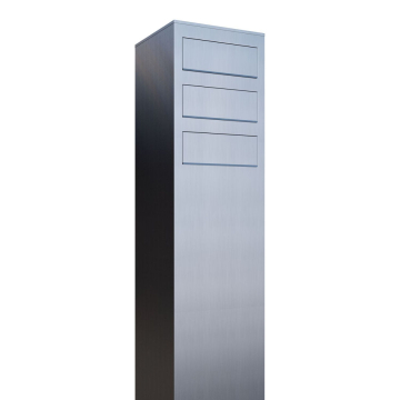 Boîte aux lettres sur pied Monolith for Three en Inox