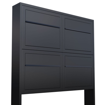 Boîtes aux lettres Elegance pour Quatre  Noire