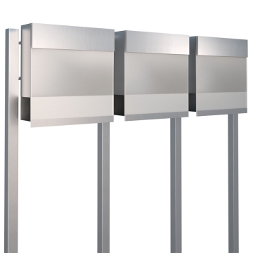 Boîte aux lettres Manhattan Special White for Three en Inox