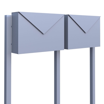 Boîtes aux lettres "The Letter" pour deux Grise