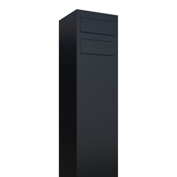 Boîtes aux lettres Monolith pour deux Noire