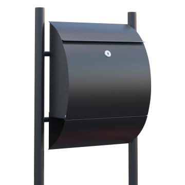 Boîte aux lettres sur pieds Sunshine en Anthracite