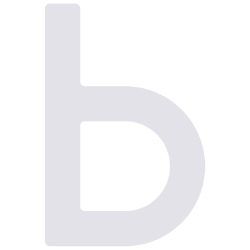 Lettre de maison auto-adhésif "b" - 76 mm en blanc