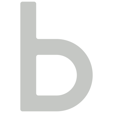 Lettre de maison auto-adhésif "b" - 76 mm en gris clair