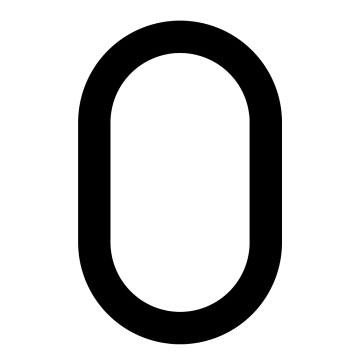 Numéro de Maison ''0'' Noire