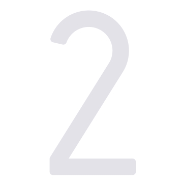 Numéro de Maison ''2'' Blanc