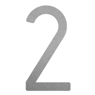 Numéro de Maison ''2''Inox
