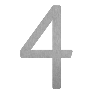 Numéro de Maison ''4'' Inox