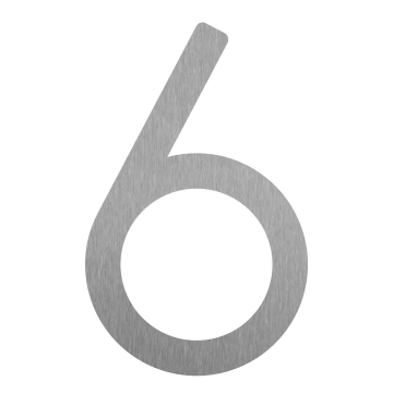Numéro de Maison ''6'' Inox