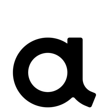 Lettre de maison auto-adhésif "a" - 40 mm en noir