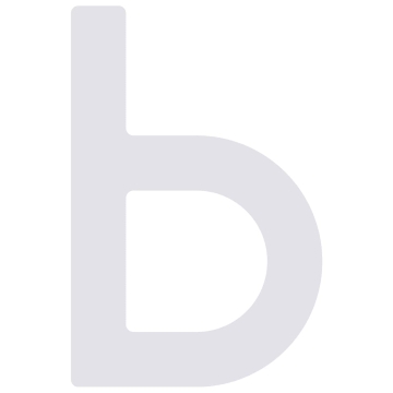 Lettre de maison auto-adhésif "b" - 40 mm en blanc