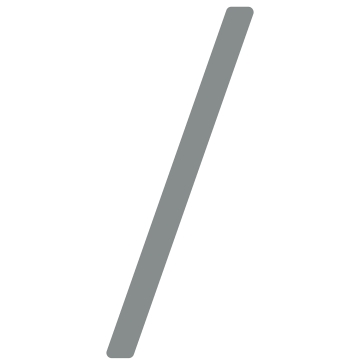 Numéro de maison auto-adhésif "Slash" - 152 mm en gris clair