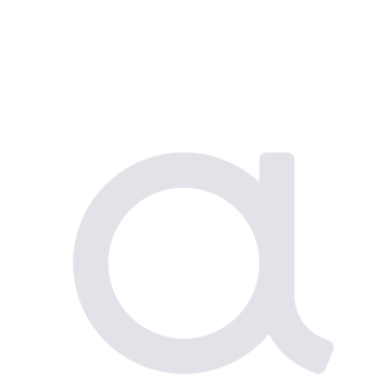 Lettre moderne 'a' '- 200 mm en blanc