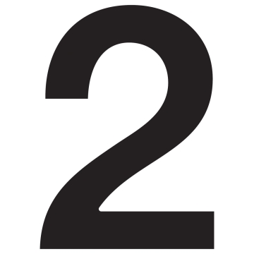 Numéro de Maison ''2'' Noire