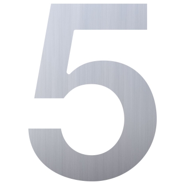 Numéro de Maison ''5'' Inox