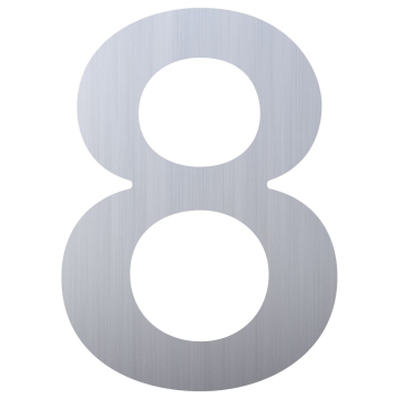 Numéro de Maison ''8'' Inox