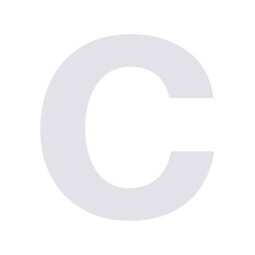 Lettre ''c'' Blanc