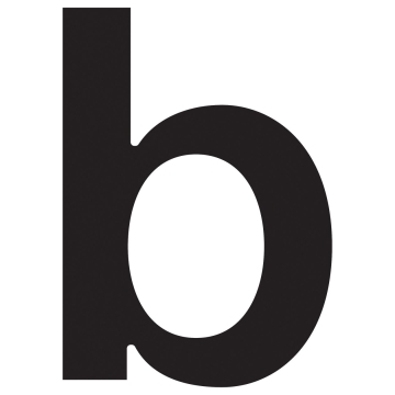 Lettre ''b'' Noire