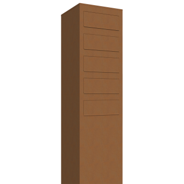 Boîtes aux lettres Monolith Five quatre Rouille