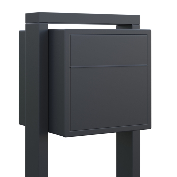 Boîte aux lettres sur pieds Soprano en Anthracite
