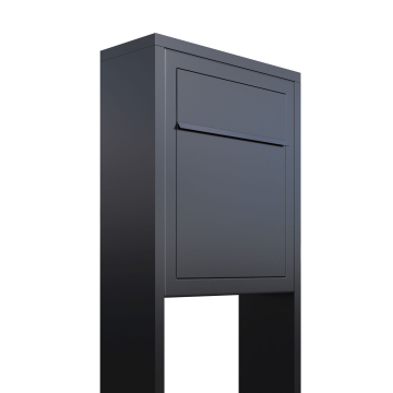 Boîte aux lettres sur pieds Base en Anthracite 