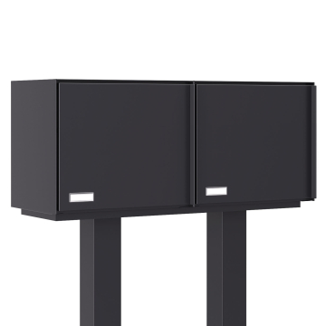 Boîte aux lettres sur pied Kopenhagen avec compartiment à colis for Two en anthracite