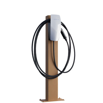 Station de recharge Tesla VoltStand avec plaque de base en rouille