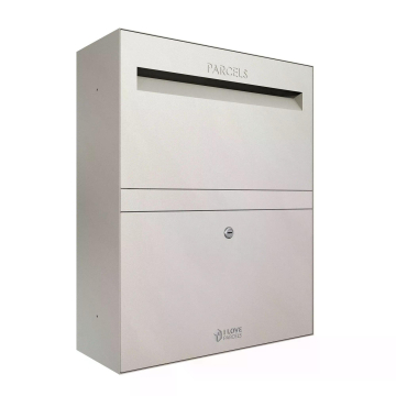 Boîte à colis Rome - Taille L en Gris galet | Montage murale